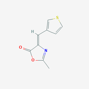molecular formula C9H7NO2S B326800 (Z)-2-Methyl-4-(thiophen-3-ylmethylene)oxazol-5(4H)-one 
