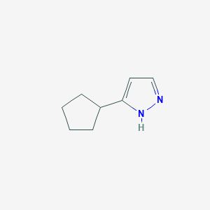 molecular formula C8H12N2 B3268204 3-cyclopentyl-1H-pyrazole CAS No. 476629-87-5