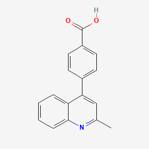 molecular formula C17H13NO2 B3268290 4-(2-Methylquinolin-4-yl)benzoic acid CAS No. 477585-40-3