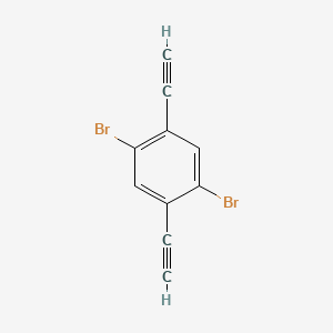 molecular formula C10H4Br2 B3268345 1,4-Dibromo-2,5-diethynylbenzene CAS No. 478190-80-6
