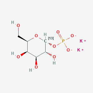 molecular formula C6H11K2O9P B3268376 Galactose 1-phosphate-13C potassium CAS No. 478518-78-4