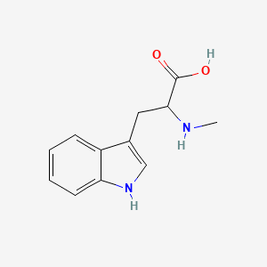 B3268576 3-(1H-indol-3-yl)-2-(methylamino)propanoic acid CAS No. 487-59-2