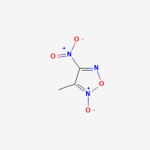 molecular formula C3H3N3O4 B3268715 3-methyl-4-nitro-2-oxido-1,2,5-oxadiazol-2-ium CAS No. 49558-02-3