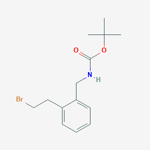 molecular formula C14H20BrNO2 B3268775 tert-Butyl 2-(2-bromoethyl)benzylcarbamate CAS No. 496917-86-3