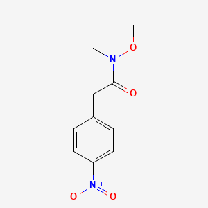 molecular formula C10H12N2O4 B3268866 N-Methoxy-N-methyl-2-(4-nitrophenyl)acetamide CAS No. 497856-35-6