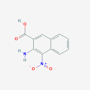 molecular formula C11H8N2O4 B3268889 3-Amino-4-nitronaphthalene-2-carboxylic acid CAS No. 498546-32-0