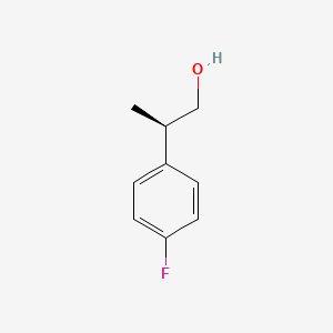 molecular formula C9H11FO B3268906 (R)-2-(4-Fluorophenyl)propan-1-ol CAS No. 500019-47-6