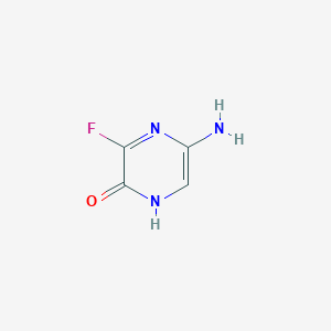 molecular formula C4H4FN3O B3268924 5-amino-3-fluoropyrazin-2(1H)-one CAS No. 500148-37-8