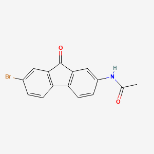 molecular formula C15H10BrNO2 B3268949 N-(7-bromo-9-oxo-9H-fluoren-2-yl)acetamide CAS No. 500300-39-0