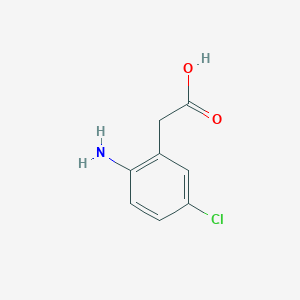 molecular formula C8H8ClNO2 B3268971 2-(2-Amino-5-chlorophenyl)acetic acid CAS No. 500572-08-7