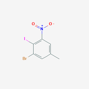 molecular formula C7H5BrINO2 B3268985 1-Bromo-2-iodo-5-methyl-3-nitrobenzene CAS No. 500728-37-0