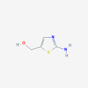 molecular formula C4H6N2OS B032690 (2-Amino-1,3-thiazol-5-yl)methanol CAS No. 131184-73-1