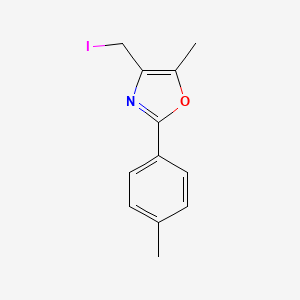 molecular formula C12H12INO B3269042 2-(4-Methylphenyl)-4-iodomethyl-5-methyloxazole CAS No. 501363-00-4