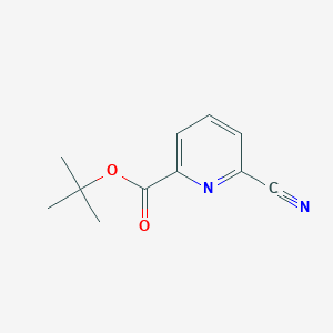molecular formula C11H12N2O2 B3269049 tert-Butyl 6-cyanopicolinate CAS No. 501378-60-5