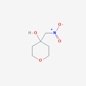 molecular formula C6H11NO4 B3269108 4-(Nitromethyl)oxan-4-ol CAS No. 50289-14-0