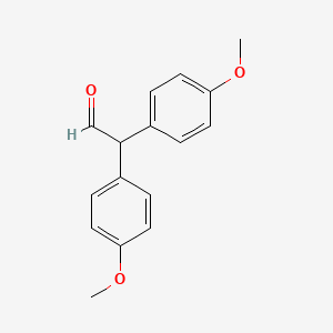 molecular formula C16H16O3 B3269117 Bis(p-methoxyphenyl)acetaldehyde CAS No. 5032-08-6
