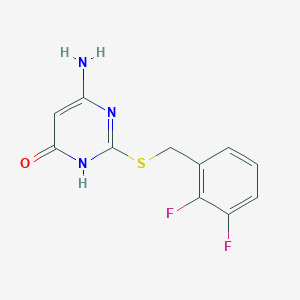 6-Amino-2-[[(2,3-difluorophenyl)methyl]thio]-4-pyrimidinol