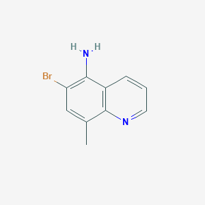 molecular formula C10H9BrN2 B3269159 6-Bromo-8-methylquinolin-5-amine CAS No. 50358-36-6