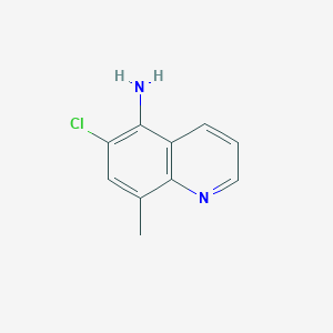 molecular formula C10H9ClN2 B3269166 6-Chloro-8-methylquinolin-5-amine CAS No. 50358-37-7