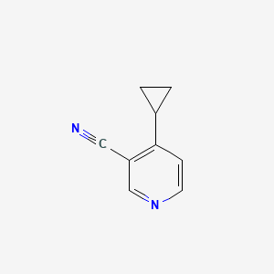 molecular formula C9H8N2 B3269184 4-Cyclopropylnicotinonitrile CAS No. 503843-67-2