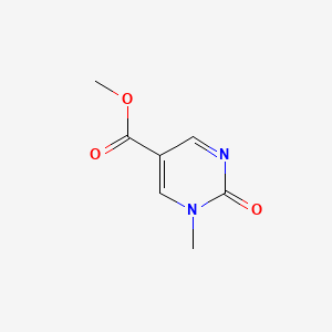 molecular formula C7H8N2O3 B3269273 5-Pyrimidinecarboxylic acid, 1,2-dihydro-1-methyl-2-oxo-, methyl ester CAS No. 50628-35-8