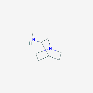 molecular formula C8H16N2 B3269295 N-methyl-1-azabicyclo[2.2.2]octan-3-amine CAS No. 50684-24-7