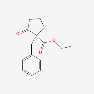 molecular formula C15H18O3 B3269445 Ethyl 1-benzyl-2-oxocyclopentanecarboxylate CAS No. 50984-08-2