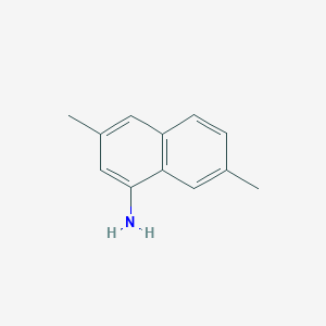 molecular formula C12H13N B3269459 3,7-Dimethylnaphthalen-1-amine CAS No. 51037-03-7
