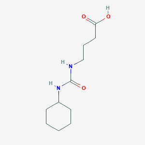 molecular formula C11H20N2O3 B3269519 4-{[(Cyclohexylamino)carbonyl]amino}butanoic acid CAS No. 511552-46-8