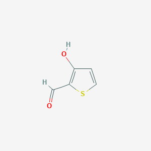 molecular formula C5H4O2S B3269524 3-Hydroxythiophene-2-carbaldehyde CAS No. 5118-08-1