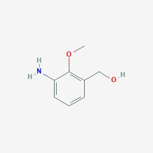 B3269568 (3-Amino-2-methoxyphenyl)methanol CAS No. 5129-24-8