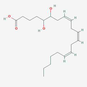 molecular formula C20H34O4 B032696 5,6-dihydroxy-8Z,11Z,14Z-eicosatrienoic acid CAS No. 213382-49-1