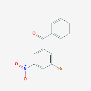 molecular formula C13H8BrNO3 B3269608 Methanone, (3-bromo-5-nitrophenyl)phenyl- CAS No. 51339-39-0