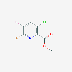 molecular formula C7H4BrClFNO2 B3269651 Methyl 6-bromo-3-chloro-5-fluoropicolinate CAS No. 514798-19-7