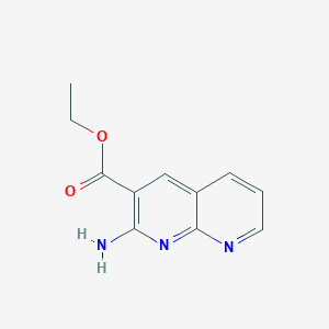 molecular formula C11H11N3O2 B3269708 Ethyl 2-amino-1,8-naphthyridine-3-carboxylate CAS No. 51527-93-6