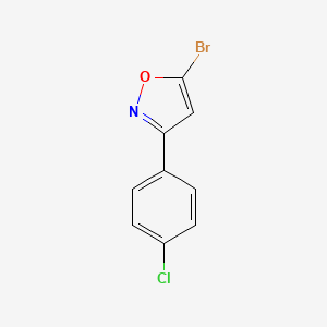 5-Bromo-3-(4-chlorophenyl)-1,2-oxazole