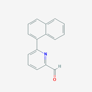 molecular formula C16H11NO B3269851 2-Formyl-6-naphthylpyridine CAS No. 518058-50-9