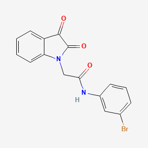 N-(3-bromophenyl)-2-(2,3-dioxo-2,3-dihydro-1H-indol-1-yl)acetamide