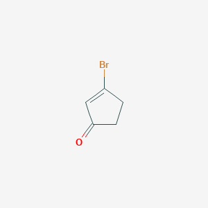 molecular formula C5H5BrO B3269911 3-Bromocyclopent-2-en-1-one CAS No. 51865-32-8
