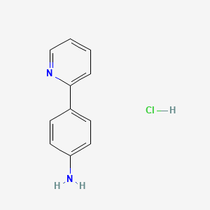 molecular formula C11H11ClN2 B3269919 4-(Pyridin-2-yl)aniline hydrochloride CAS No. 518982-06-4