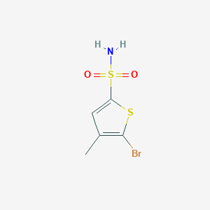 molecular formula C5H6BrNO2S2 B3269949 5-Bromo-4-methylthiophene-2-sulfonamide CAS No. 519055-69-7