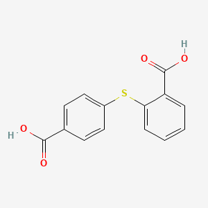 molecular formula C14H10O4S B3269953 Benzoic acid, 2-[(4-carboxyphenyl)thio]- CAS No. 51907-19-8