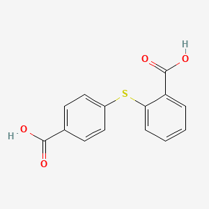 2-(4-carboxyphenyl)sulfanylbenzoic Acid