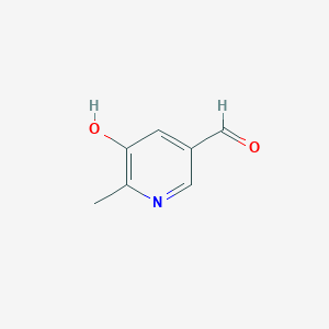 5-Hydroxy-6-methylnicotinaldehyde