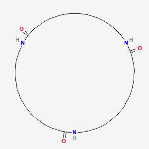 molecular formula C36H69N3O3 B3269997 1,14,27-Triazacyclononatriacontane-2,15,28-trione CAS No. 51999-19-0