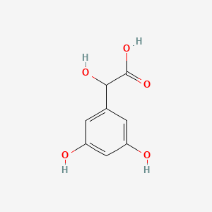 molecular formula C8H8O5 B3270132 Benzeneacetic acid, alpha,3,5-trihydroxy- CAS No. 52238-36-5