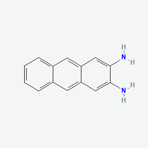 molecular formula C14H12N2 B3270177 anthracene-2,3-diamine CAS No. 5227-67-8