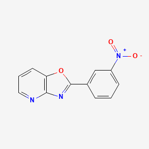 molecular formula C12H7N3O3 B3270247 2-(3-Nitrophenyl)oxazolo[4,5-b]pyridine CAS No. 52333-60-5