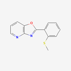 molecular formula C13H10N2OS B3270280 2-(2-(Methylthio)phenyl)oxazolo[4,5-b]pyridine CAS No. 52333-80-9