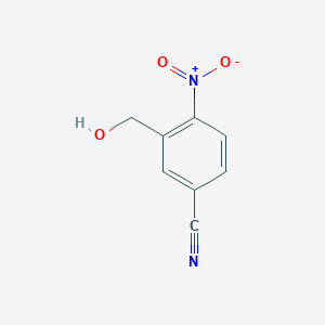molecular formula C8H6N2O3 B032704 3-(Hydroxymethyl)-4-nitrobenzonitrile CAS No. 90178-81-7
